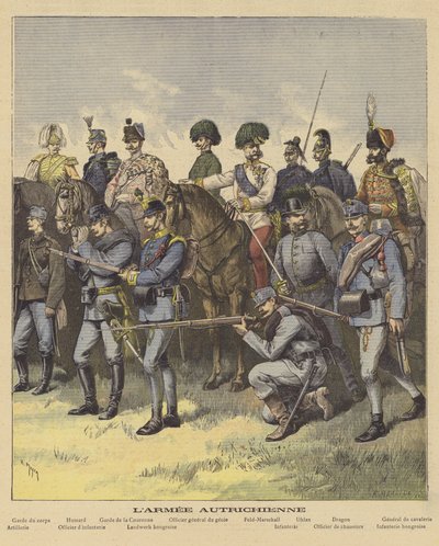 Soldaten der österreichischen Armee von French School